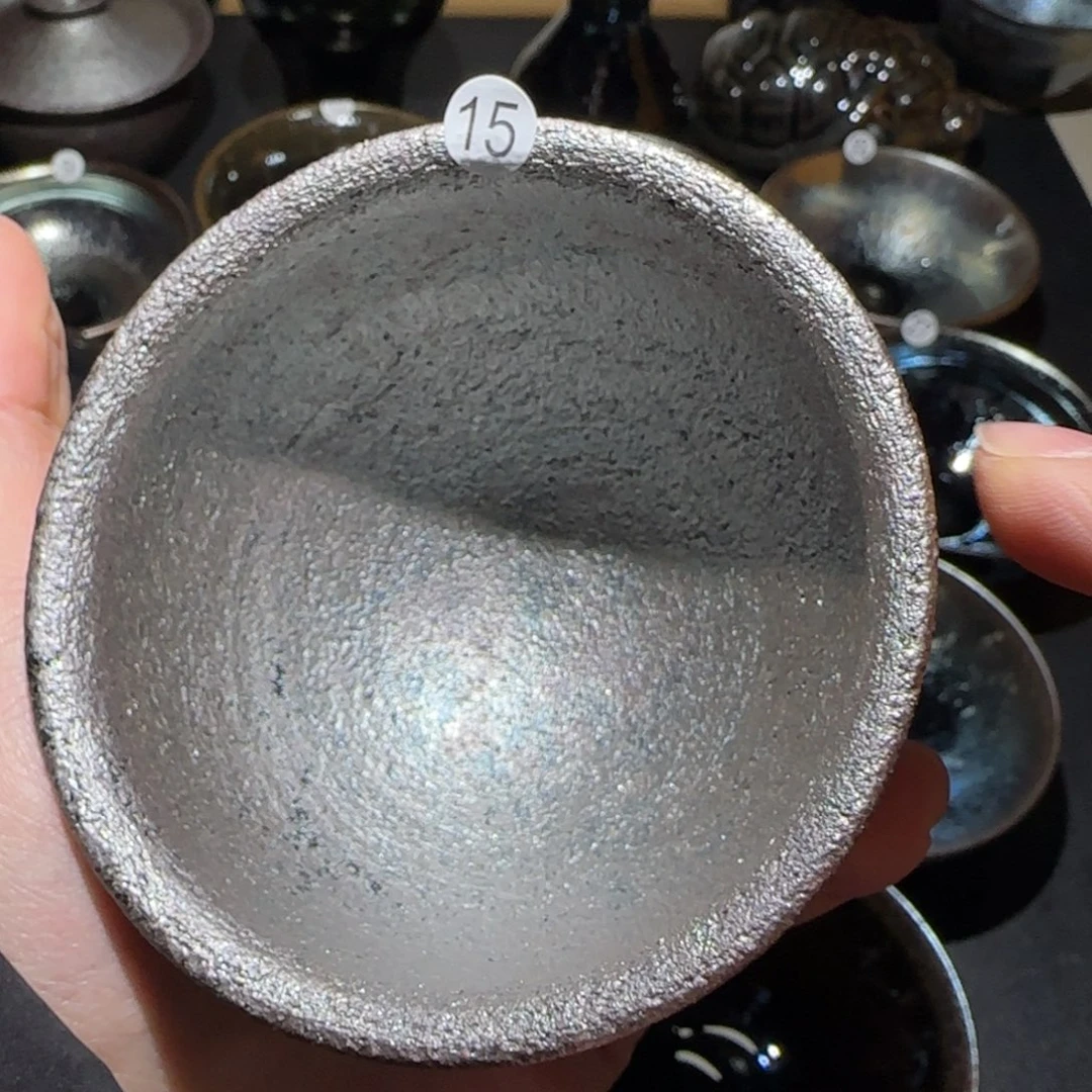 茶盏精品柴烧放漏放漏15