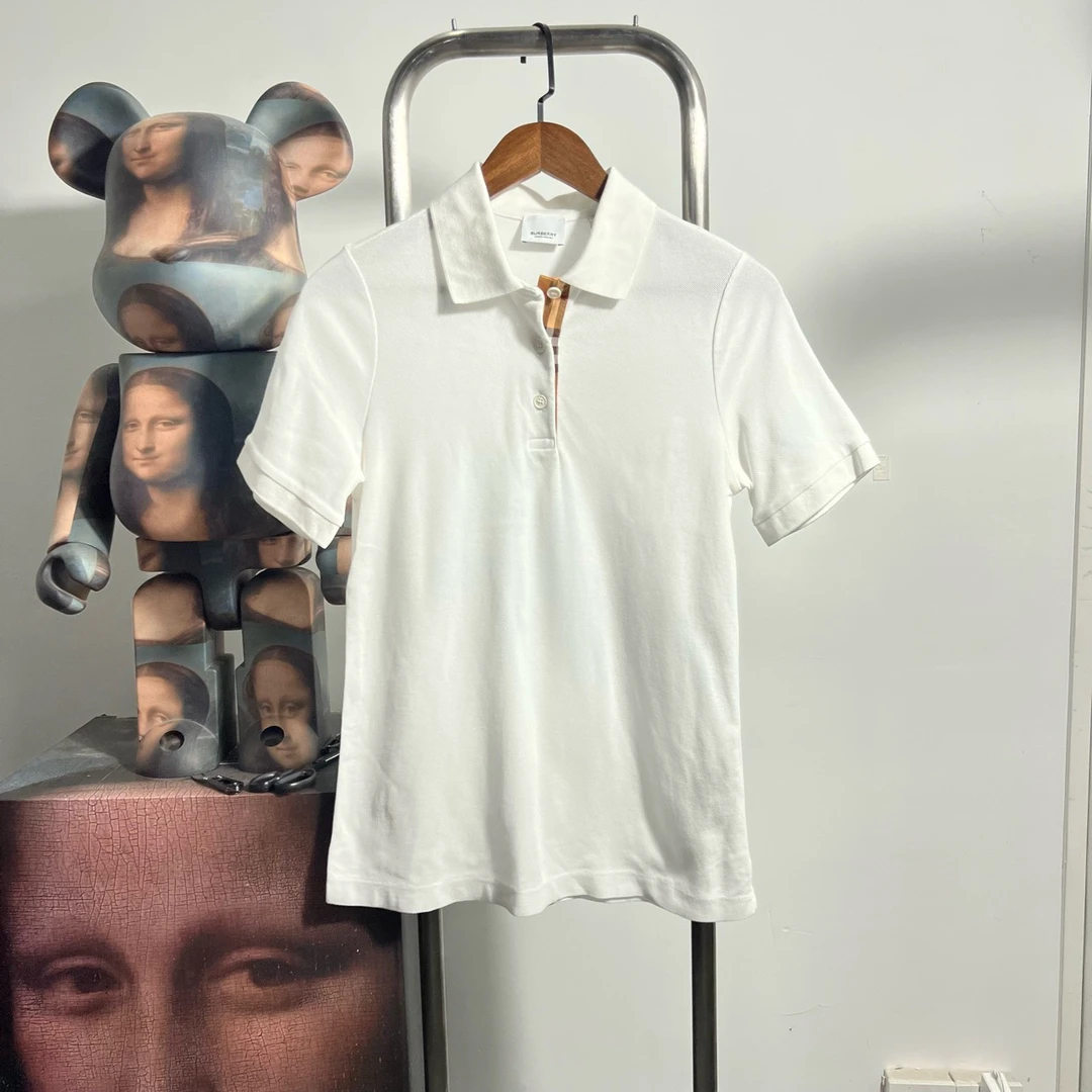 未使用 BURBERRY/博柏利 polo短袖 R1219 S胸围43衣长69 编码2