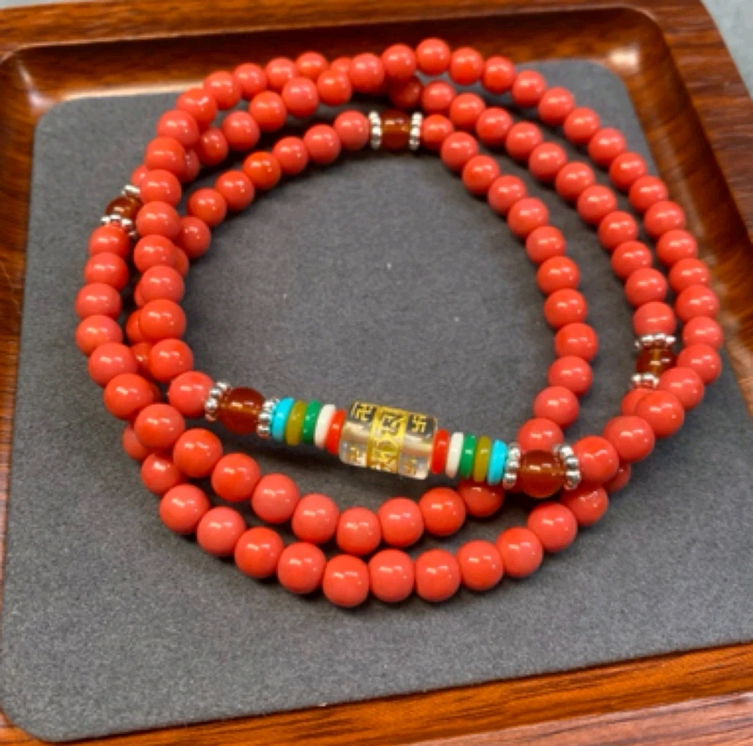 极光磁波——多圈满红满肉毛衣链手链无礼盒- L038