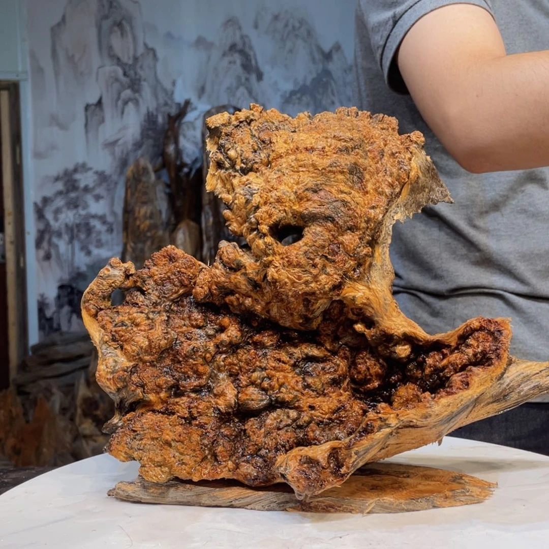 岳***木天然摆件 琥珀木16