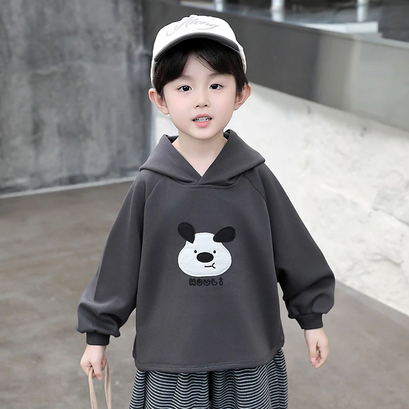 宝宝卡通连帽卫衣2025新款秋冬儿童韩版时尚休闲洋气长袖宽松上衣