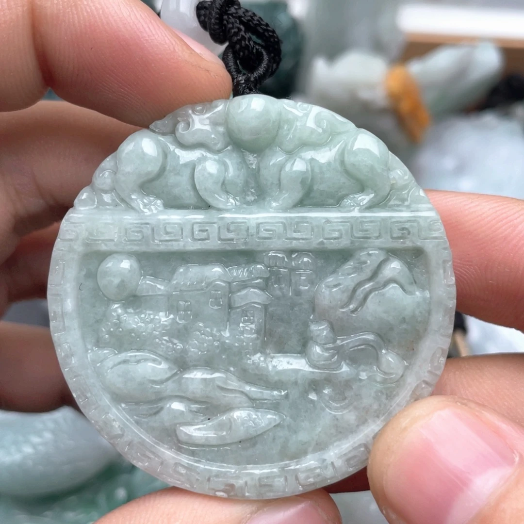 翡翠未镶嵌吊坠(不含链)