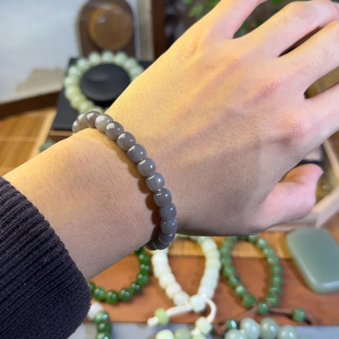 和田玉未镶嵌手链