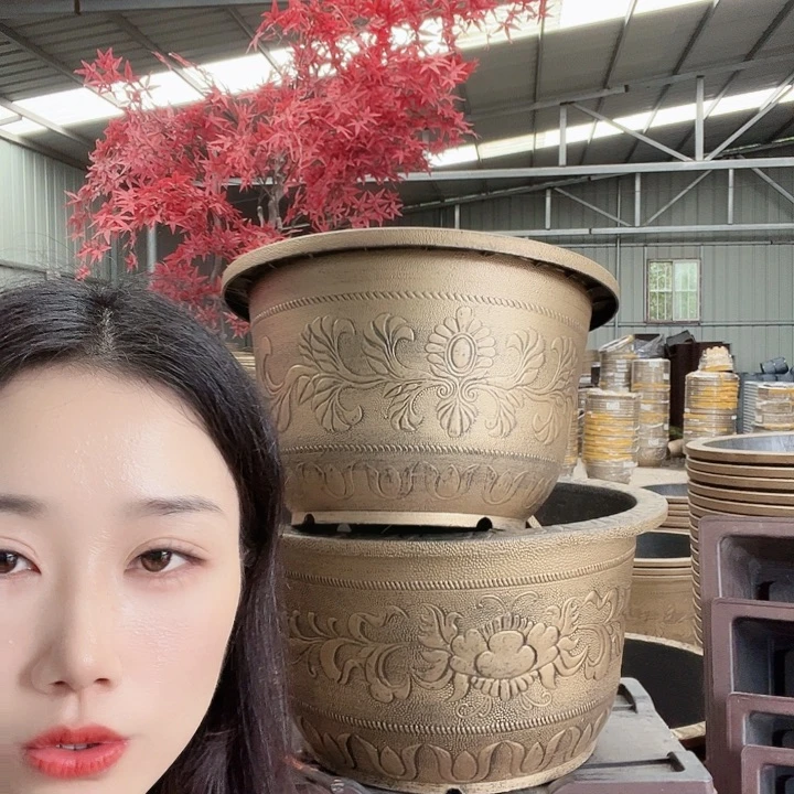 圆形120花盆2个无孔