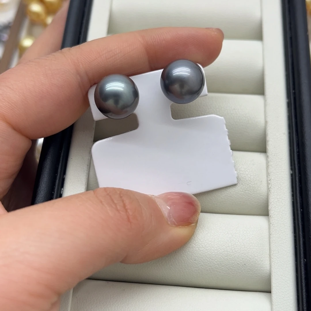 耳饰海水珍珠银S925镶嵌