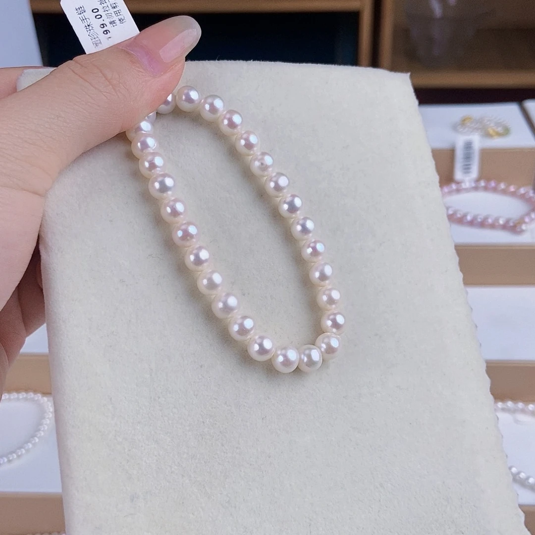 淡水珍珠手绳银S925镶嵌