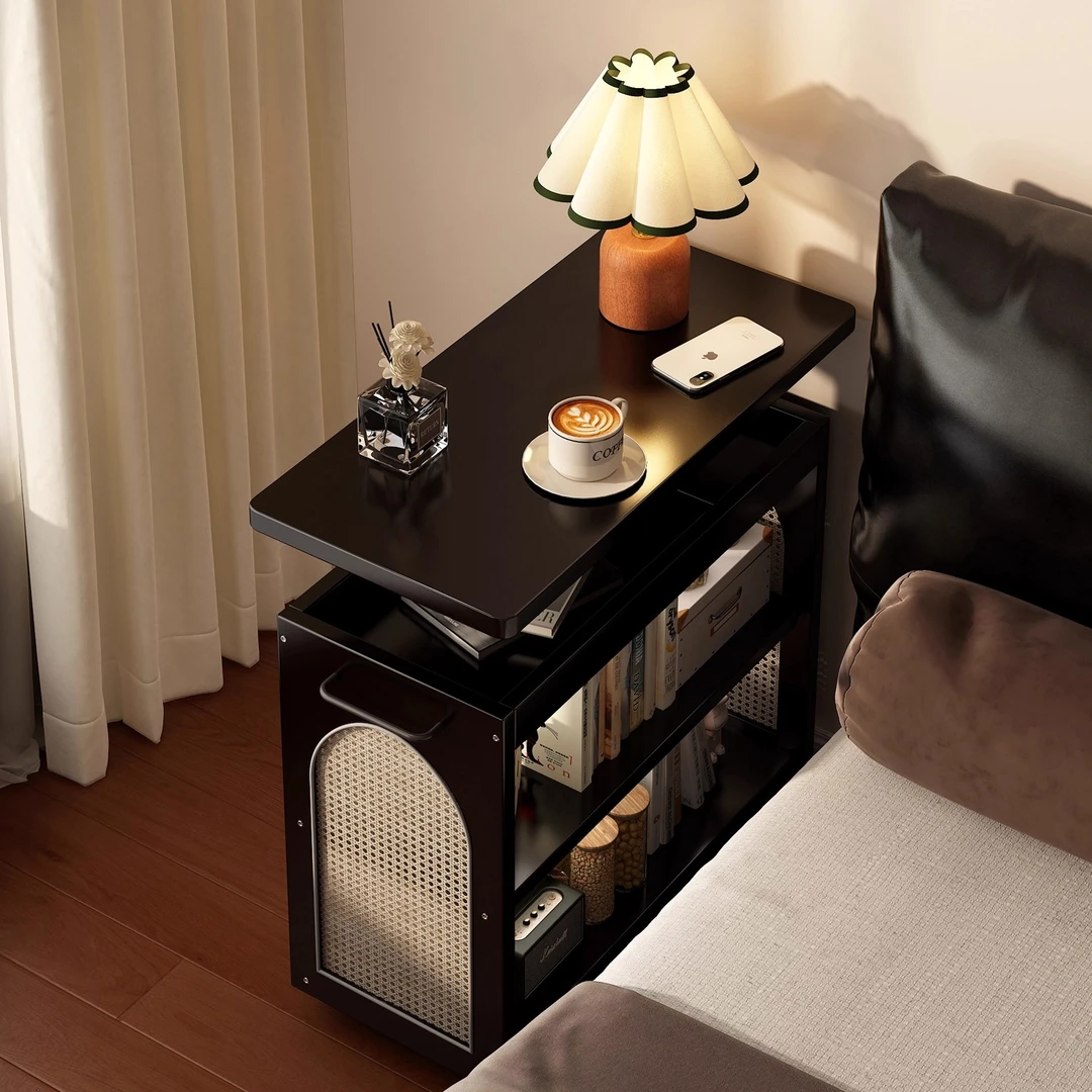 实木升降沙发边几客厅可移动茶几小推车置物架床头小桌子卧室床边