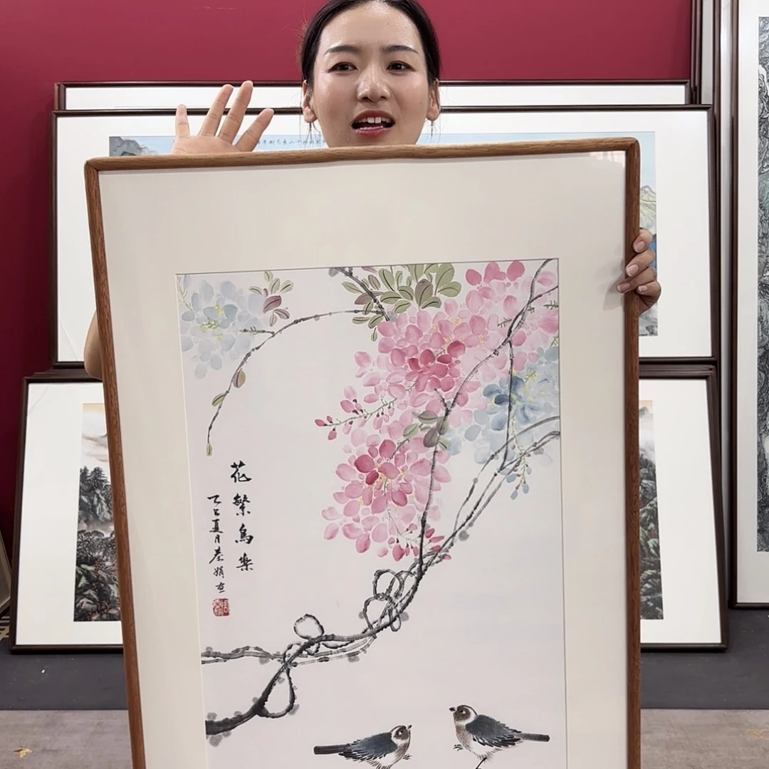 国画带框绘画90/60