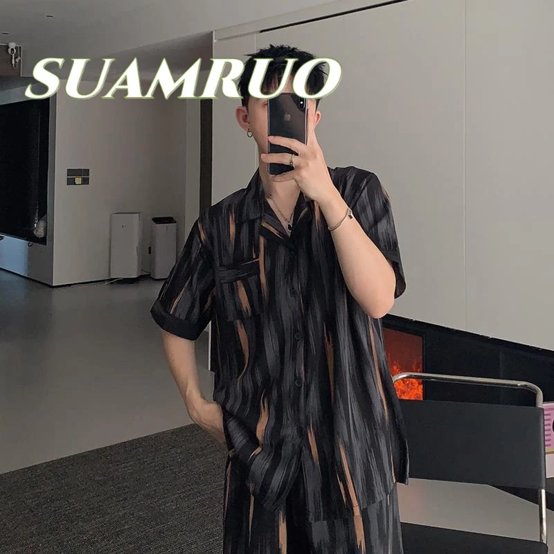 『清凉一夏』凉感型睡衣男士夏款冰丝短袖可外穿男款夏天薄家居服