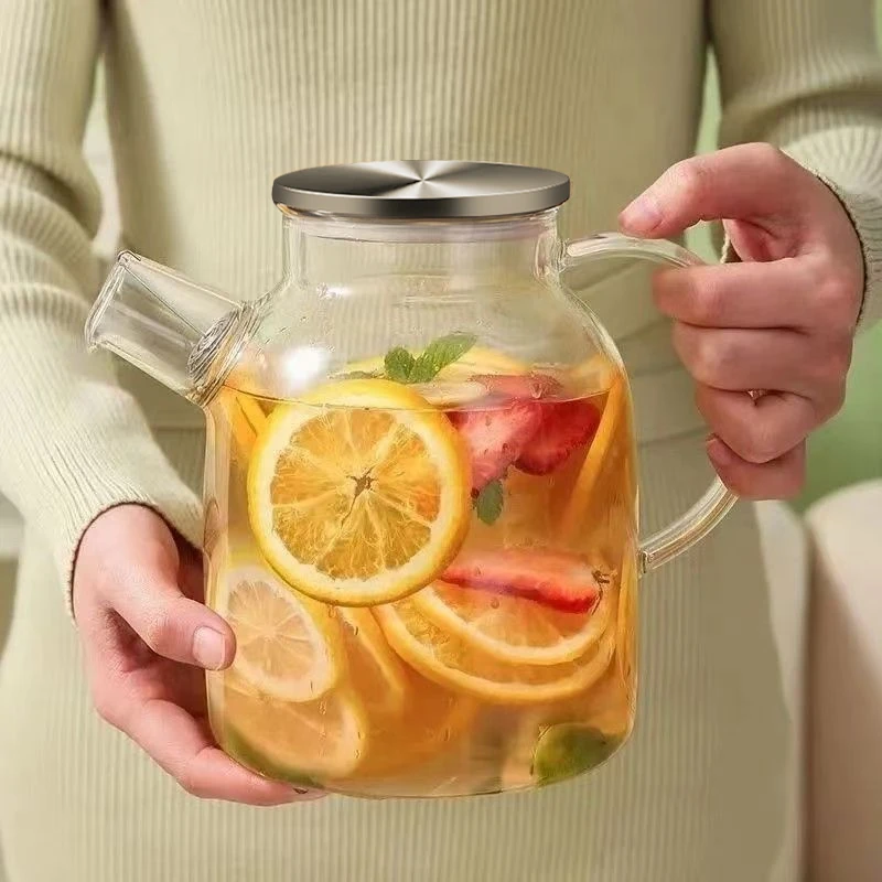 家用耐冷耐高温冷水壶大容量玻璃凉水壶冷泡茶壶白开水杯喝水扎壶