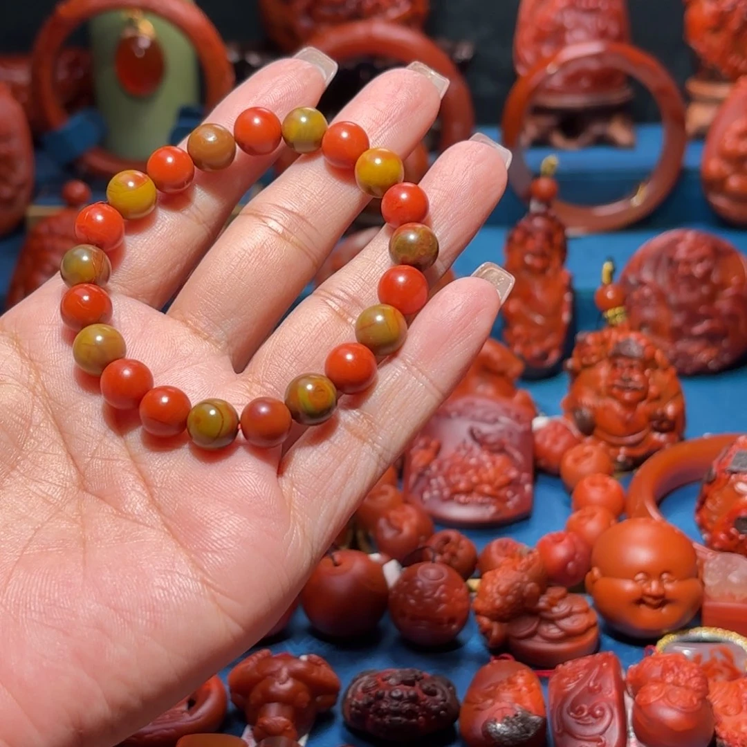 未镶嵌雕刻南红玛瑙