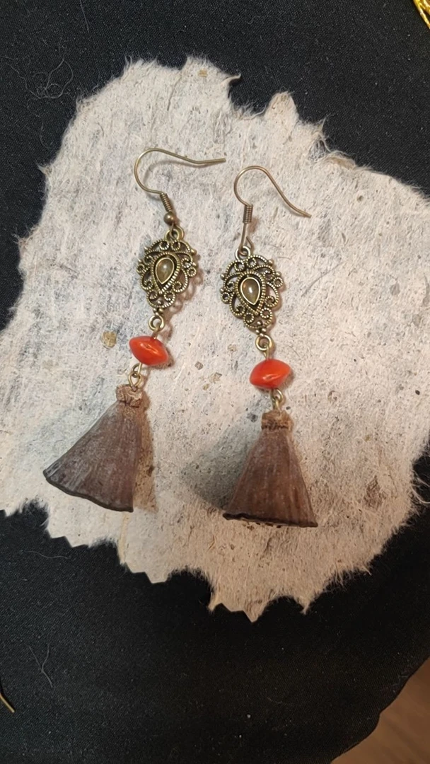 铁合金大理石耳饰 999纯银钩，蚊香盘，直播间随单发！单拍只发镀银！