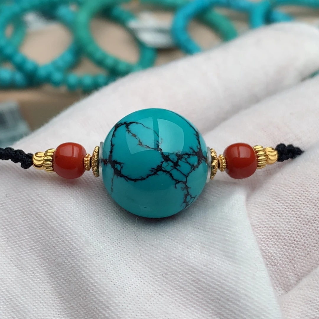 绿松石未镶嵌珠宝奇石18.5mm