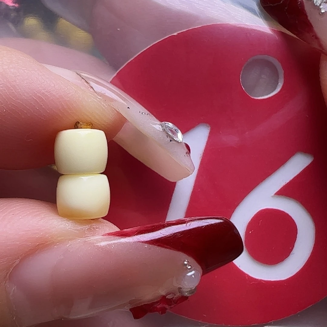 蜜蜡未镶嵌珠宝奇石5mm白蜡直切