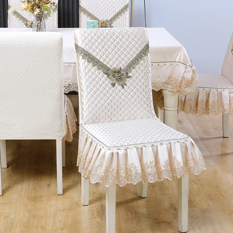 全包椅子套罩餐椅坐垫餐椅套桌布弹力坐垫加厚一体垫四季通用中式