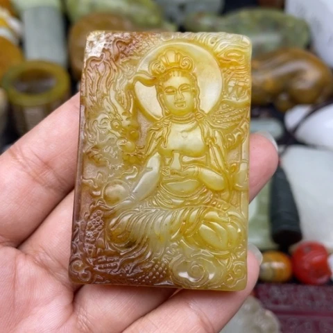 蛇纹石玉未镶嵌颈饰112