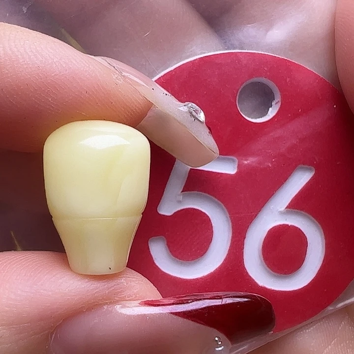 蜜蜡未镶嵌珠宝奇石微花粉10mm白蜡三通