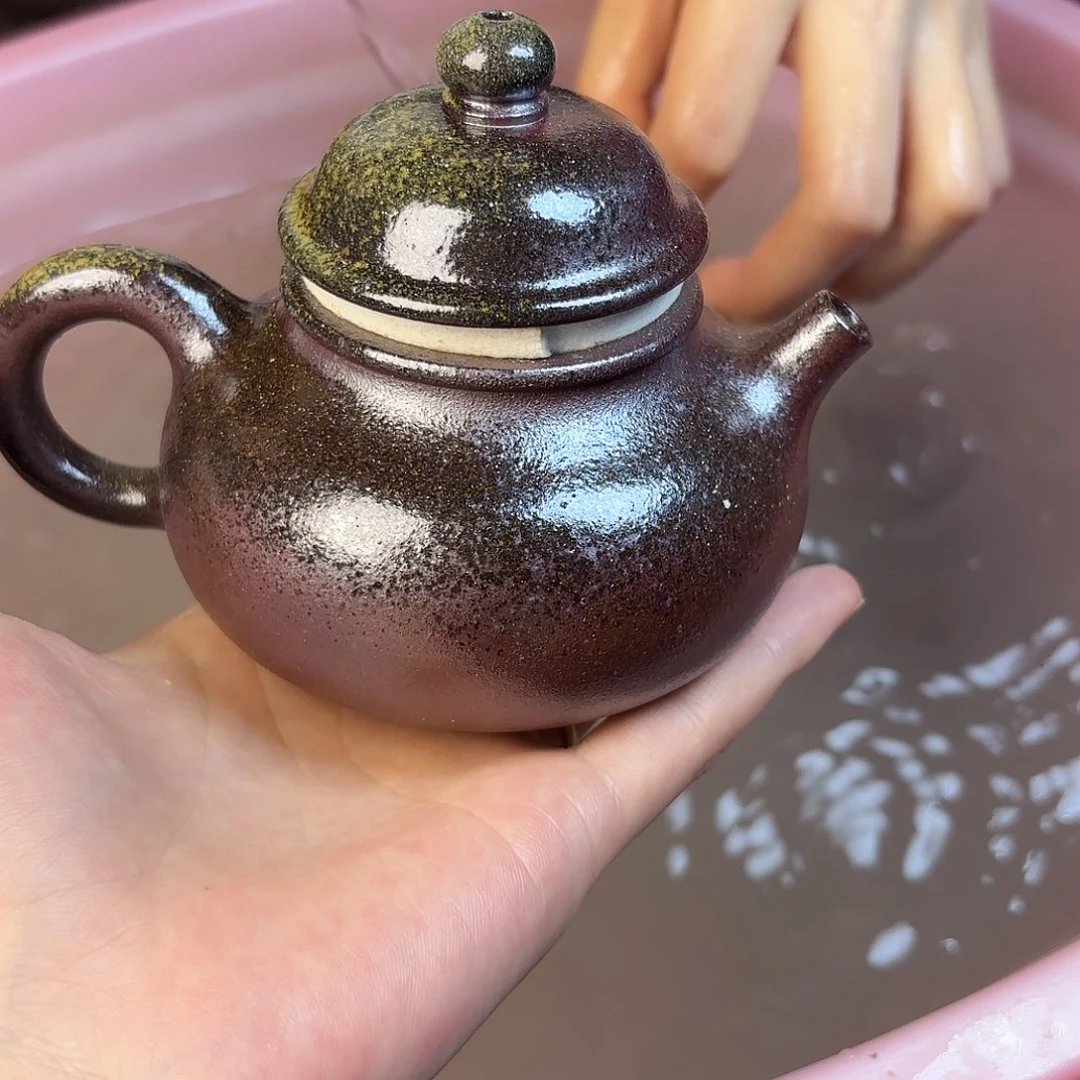 ****爱紫砂茶壶柴烧紫砂容天壶