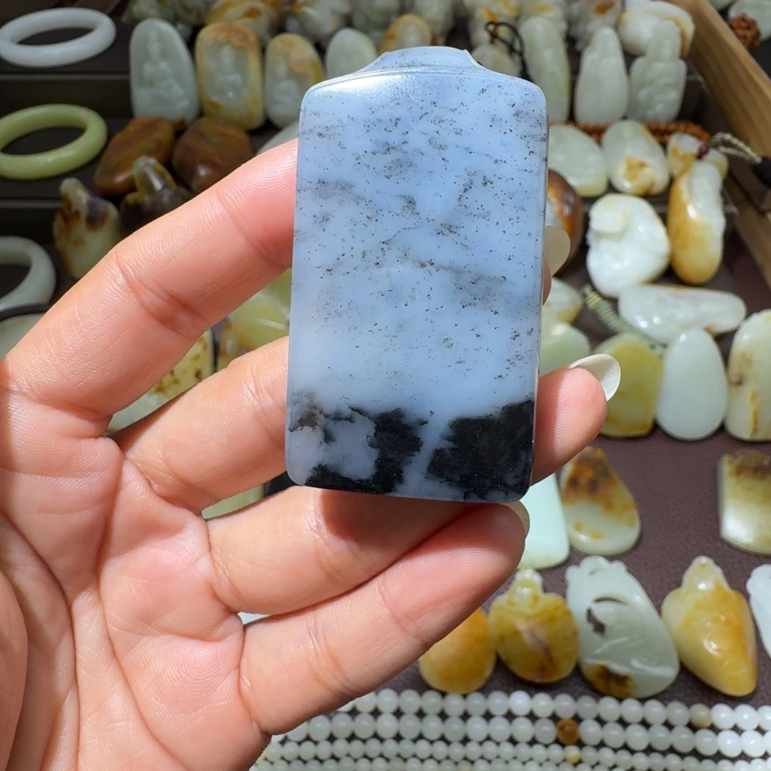 和田玉未镶嵌吊坠(不含链)