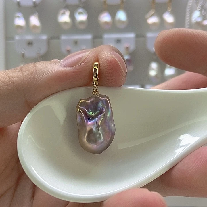 颈饰淡水珍珠银S925镶嵌95