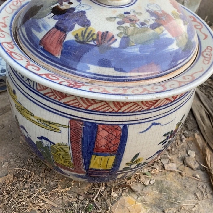 紫砂茶叶罐夏*瓷器工艺品摆件工艺品瓷器