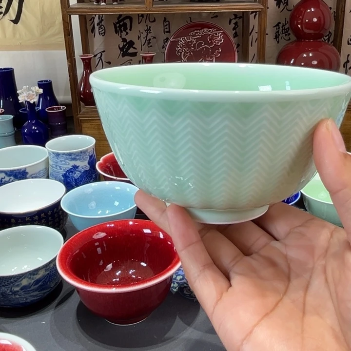 景德镇陶瓷浅行窑面碗