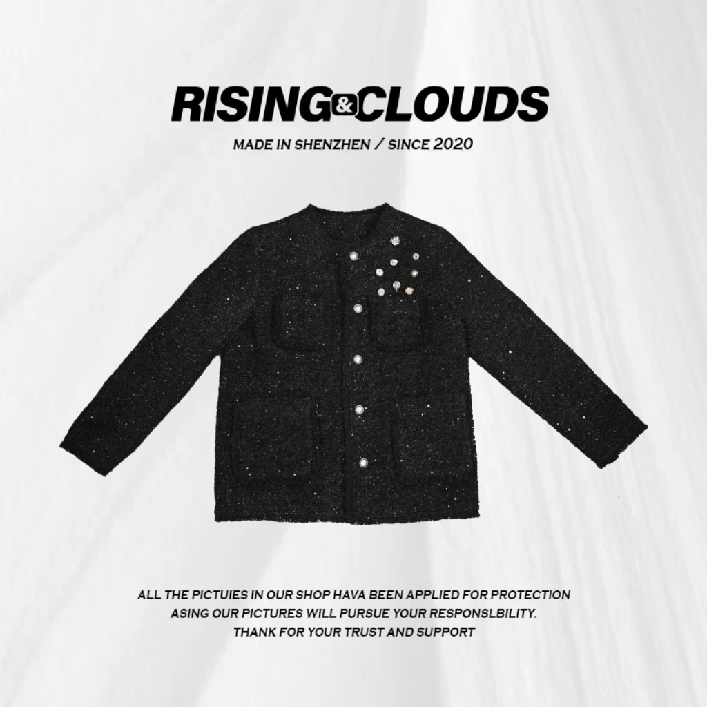 RISING&CLOUDS【莎莎】深圳秋冬款保暖时尚羊毛小香羽绒服110447