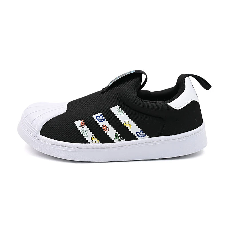 阿迪达斯Adidas儿童中性经典透气小童板鞋 JS0687