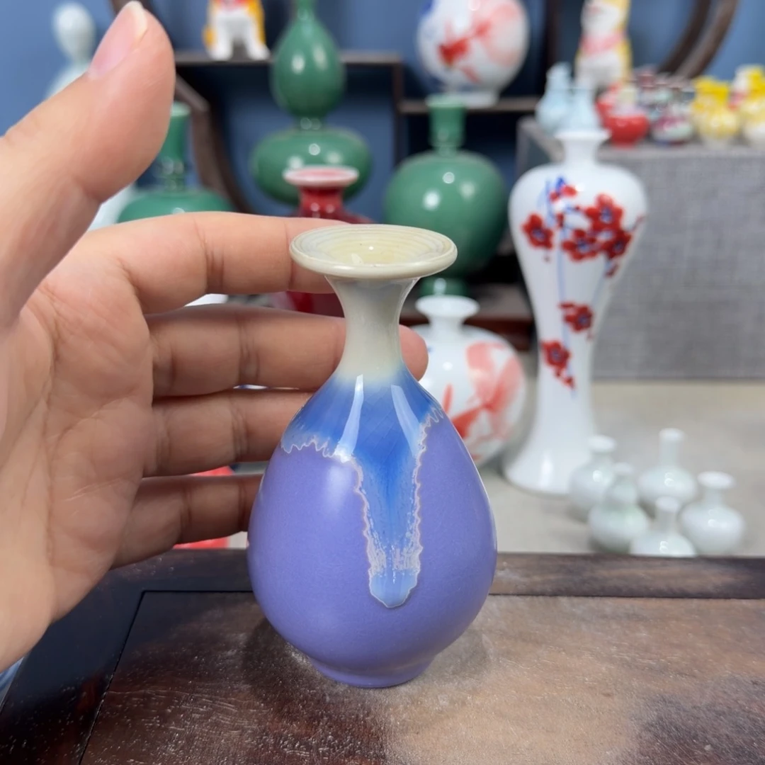 陶瓷手工小花器摆件