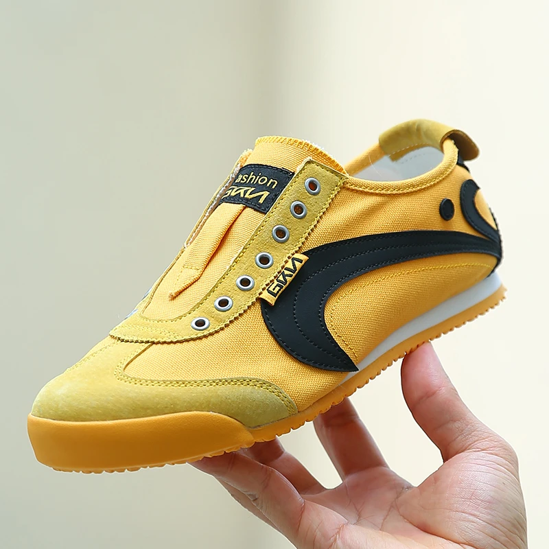 贵人鸟男女同款复古布面休闲鞋无鞋带一脚蹬低帮T头鞋阿甘鞋板鞋