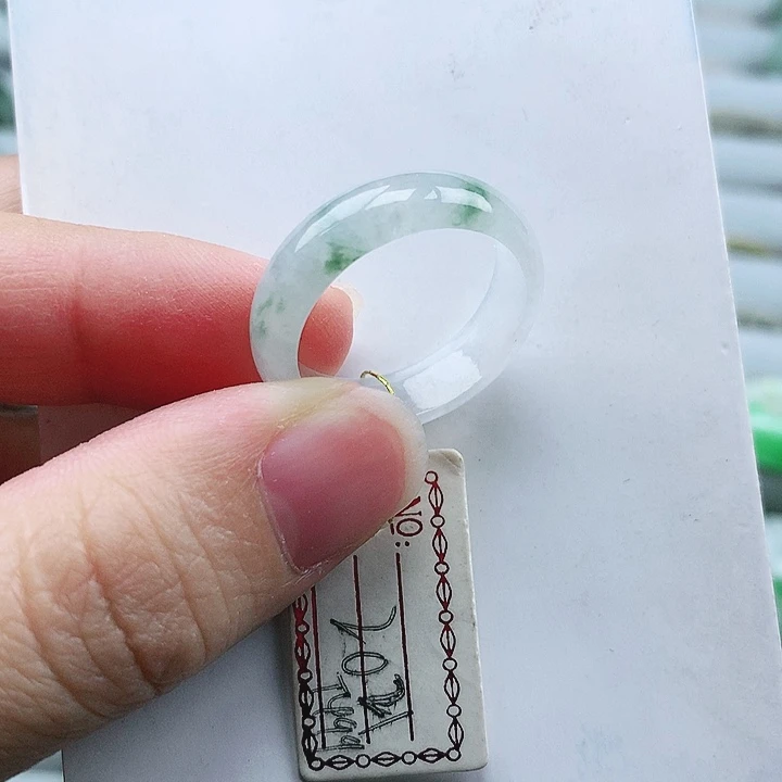 翡翠未镶嵌戒指20号