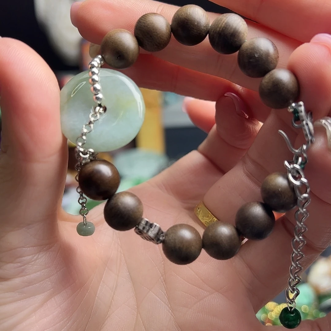 翡翠未镶嵌手链59.9