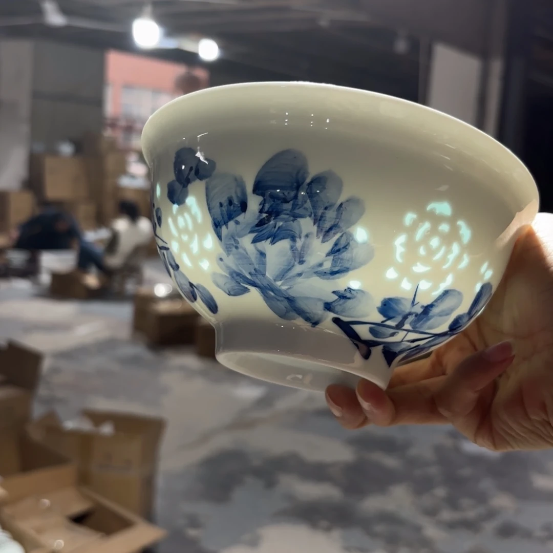 玉瓷景德镇陶瓷面碗两只好的