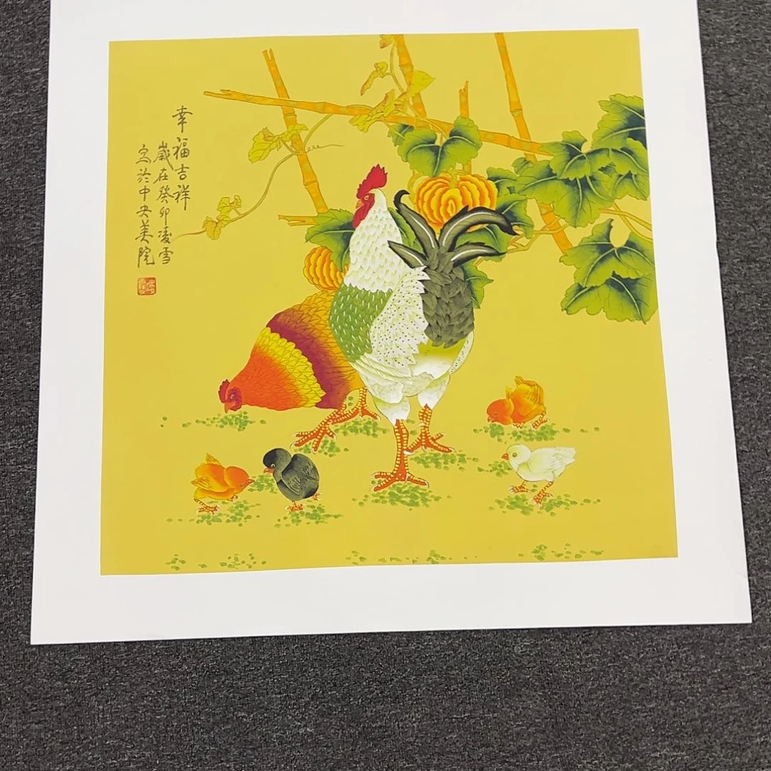 国画斗方题材作品