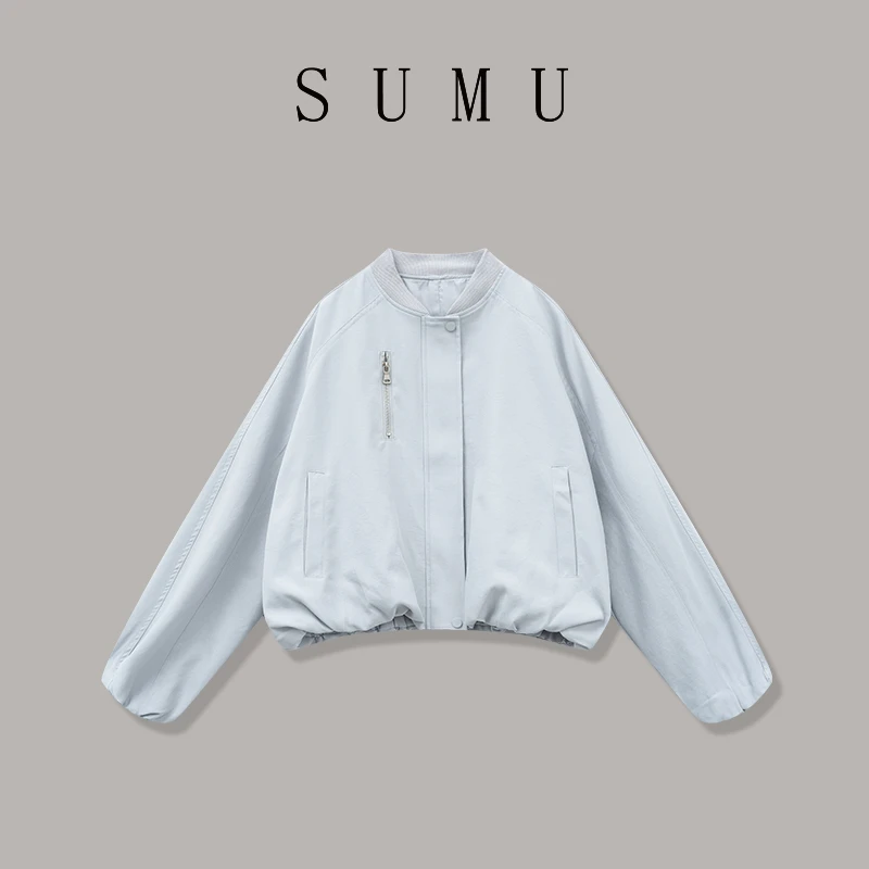 宿慕SUMU女款韩版百搭休闲外套3-11春季2025新款时尚外套女M000LX