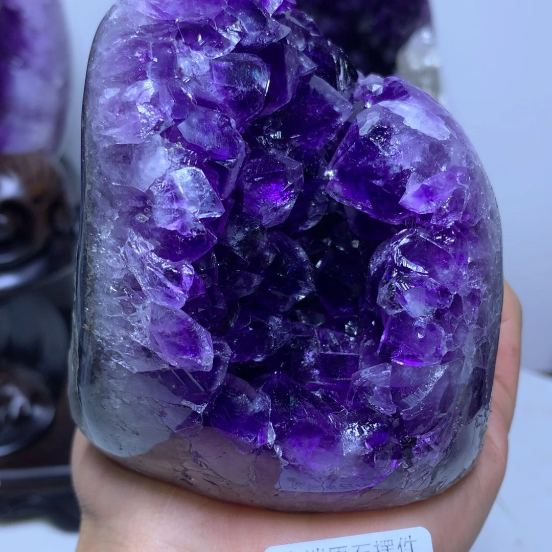 水晶摆件未镶嵌紫晶456