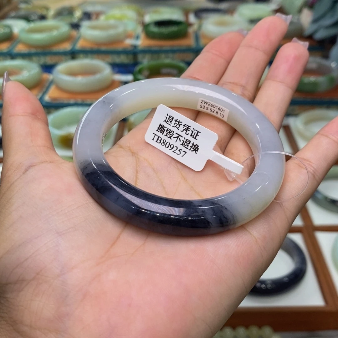 未镶嵌手镯和田玉和田玉籽青花54