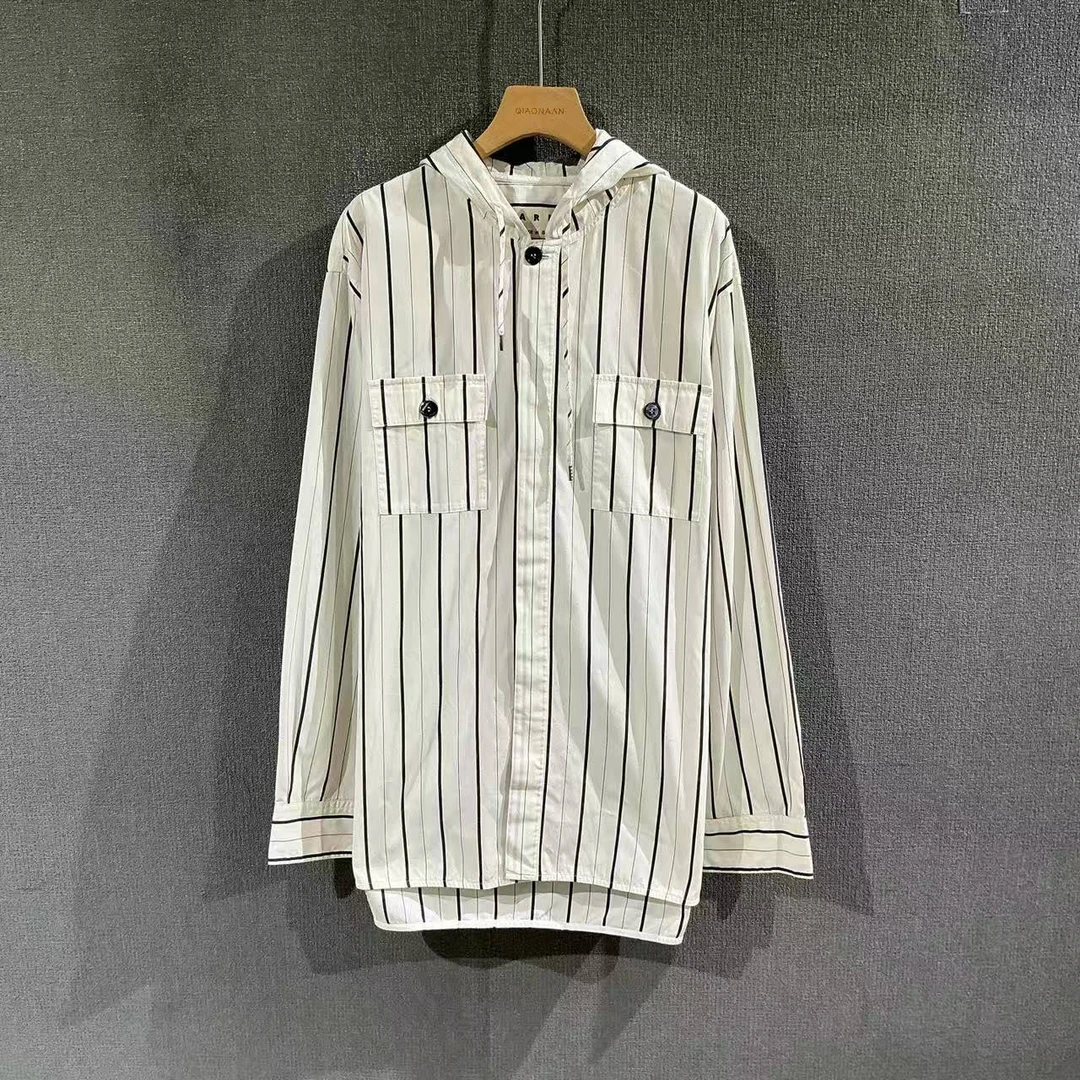 99新 maje MARNI（pm）条纹连帽衬衫 44码/6229