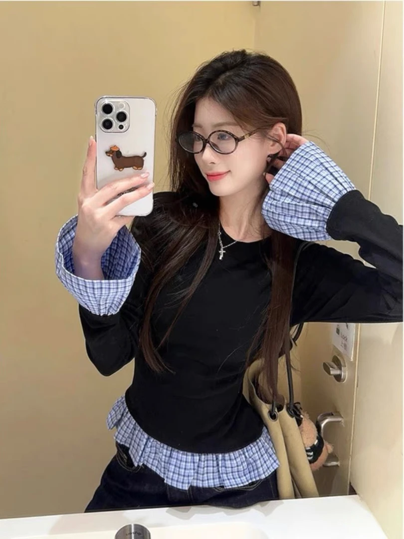 闺蜜家大码修身型显瘦打底衫