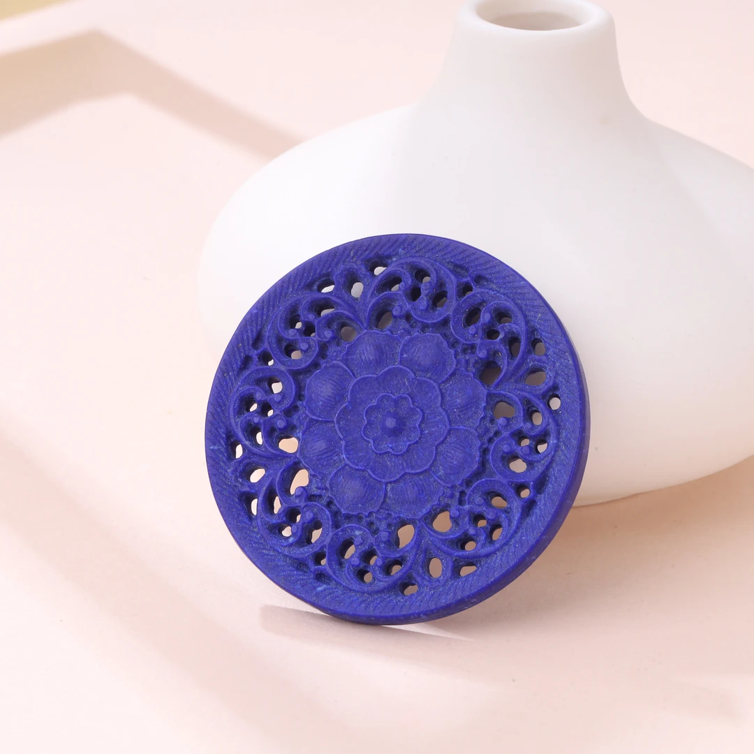 【不二】青金石裸石花牌
