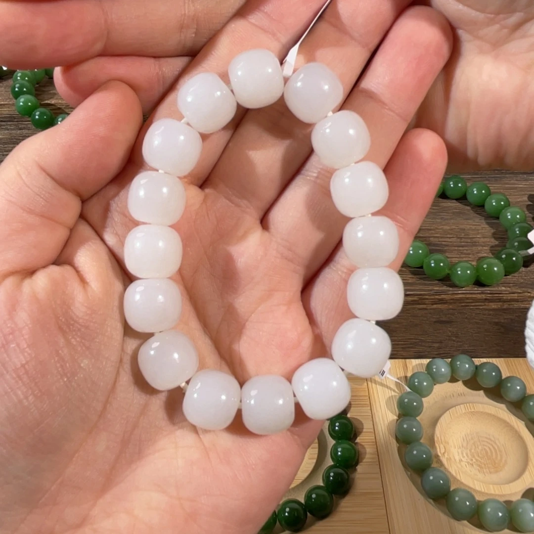 和田玉未镶嵌手链