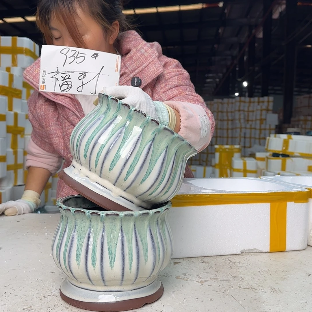 紫砂花盆云上花盆直播0104-935