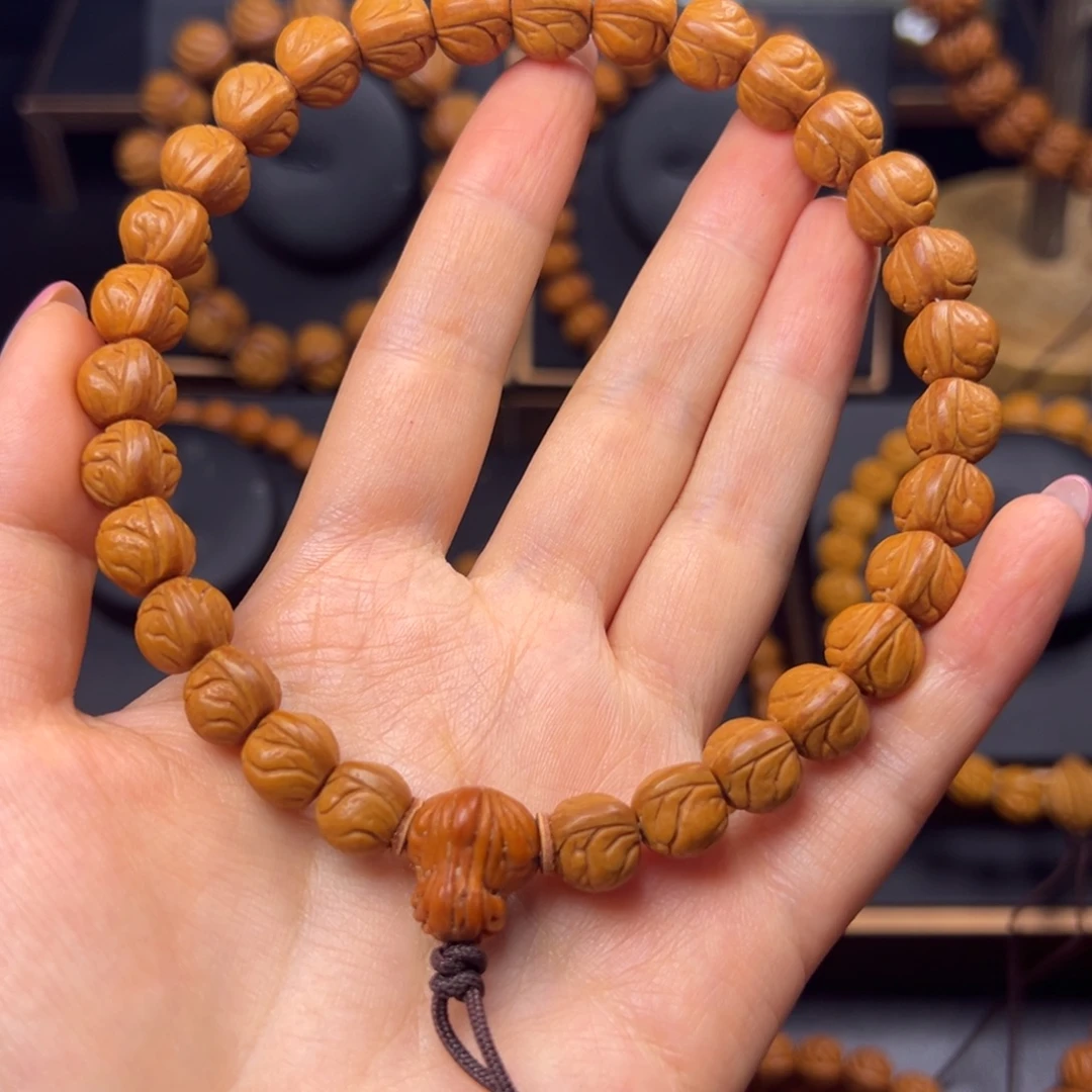 G***力手串桃核野生玉龙脊10