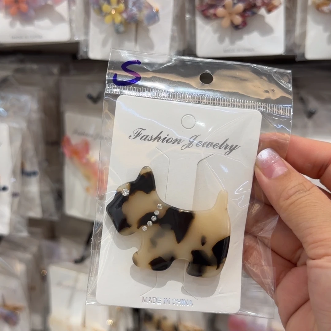 s***y布艺非金属小狗压夹