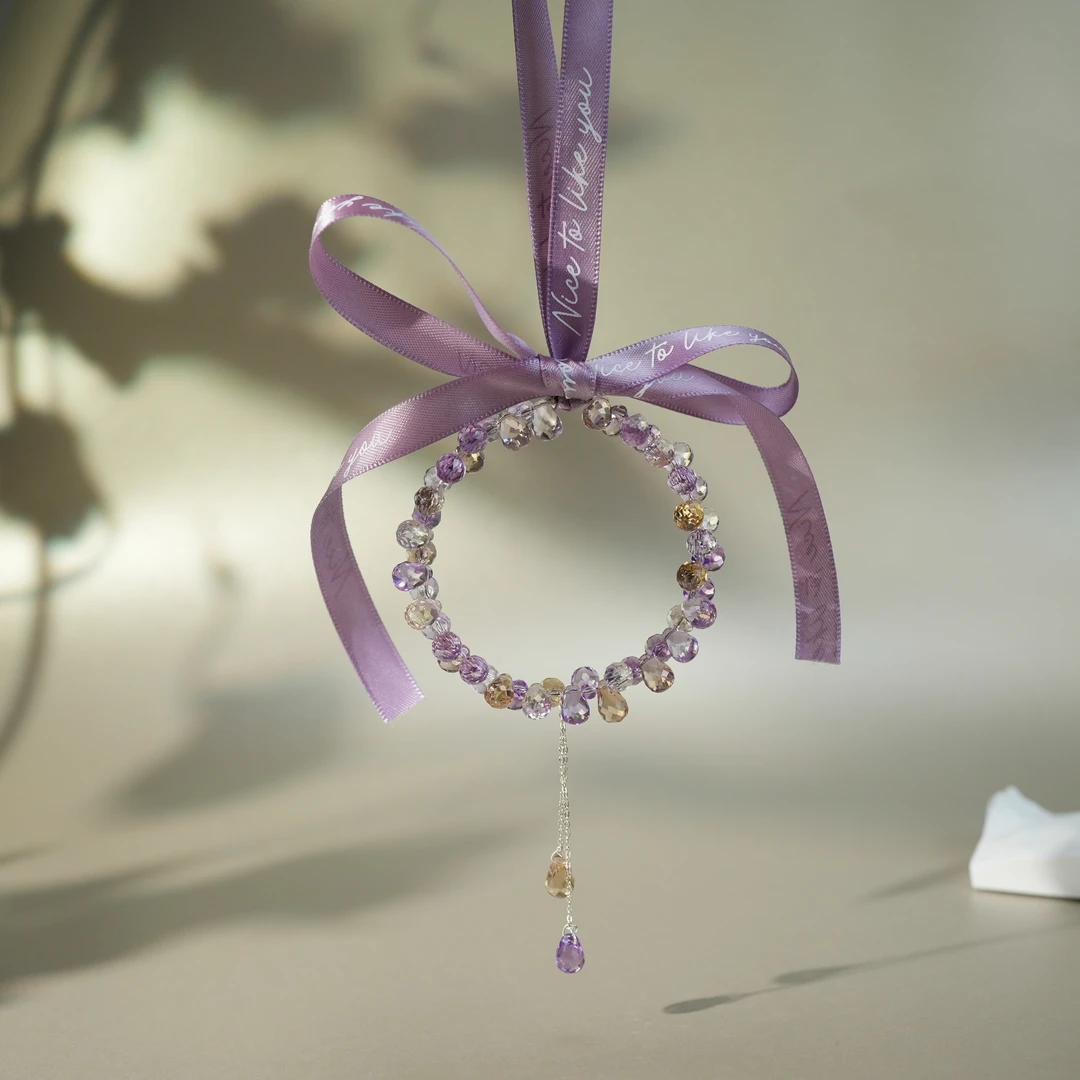 事业与金钱能量 紫黄晶挂件-SLQ129-JX|BSJ5