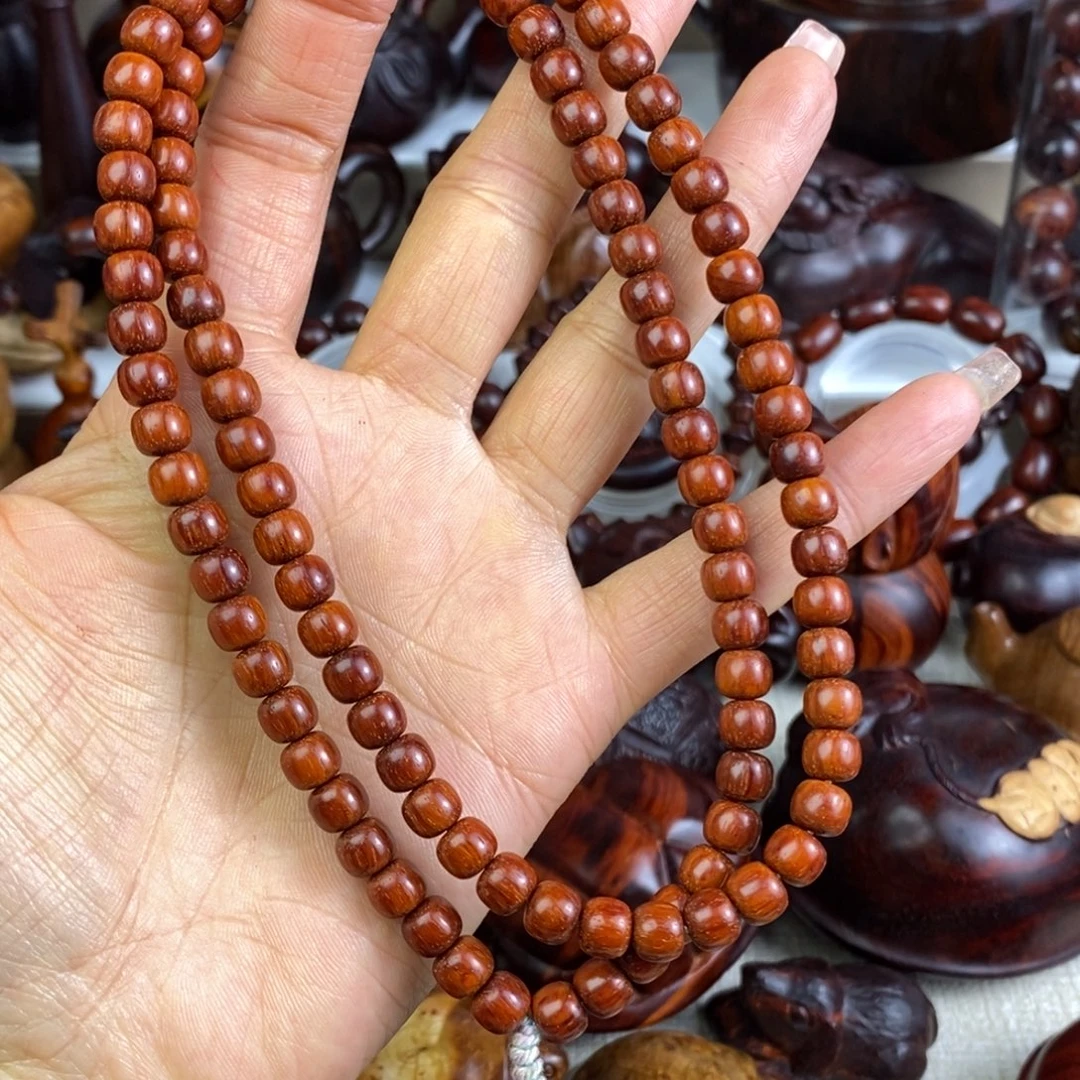 木印度小叶紫檀老行珠手串