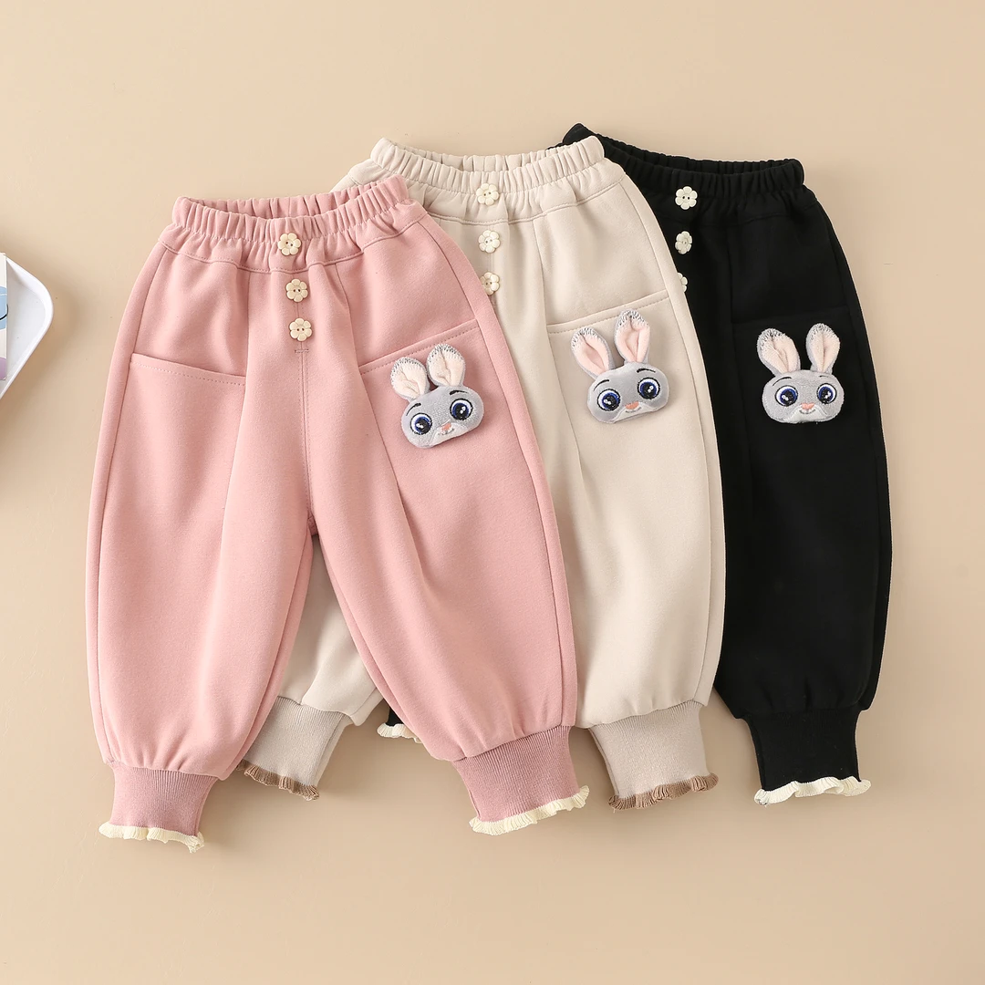 童装2025春季新款女童裤宝宝时尚洋气韩版外穿宽松休闲裤儿童春秋