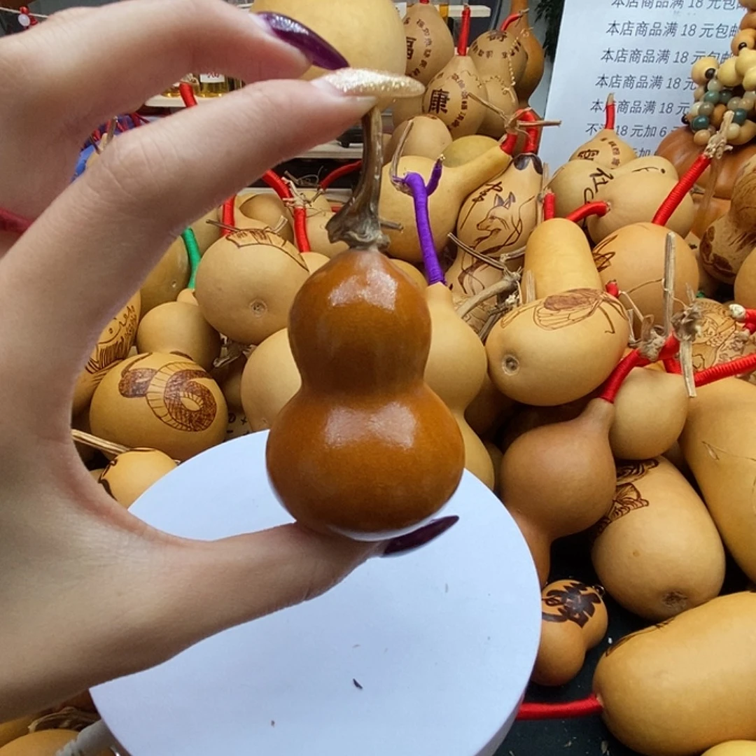 华***)香榧木葫芦工艺品