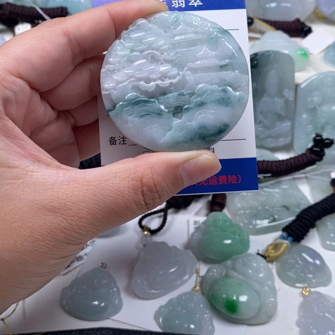 翡翠未镶嵌颈饰天然翡翠