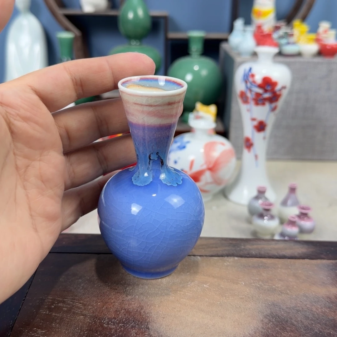 陶瓷手工小花器摆件